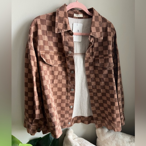 and the why Jackets & Blazers - Women’s Checkered  Jacket NWT size small